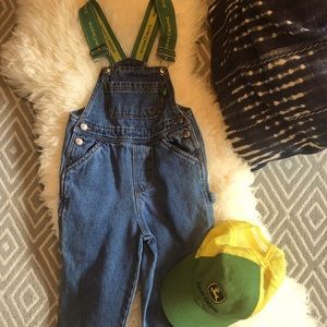 John Deere Jean overalls and hat!